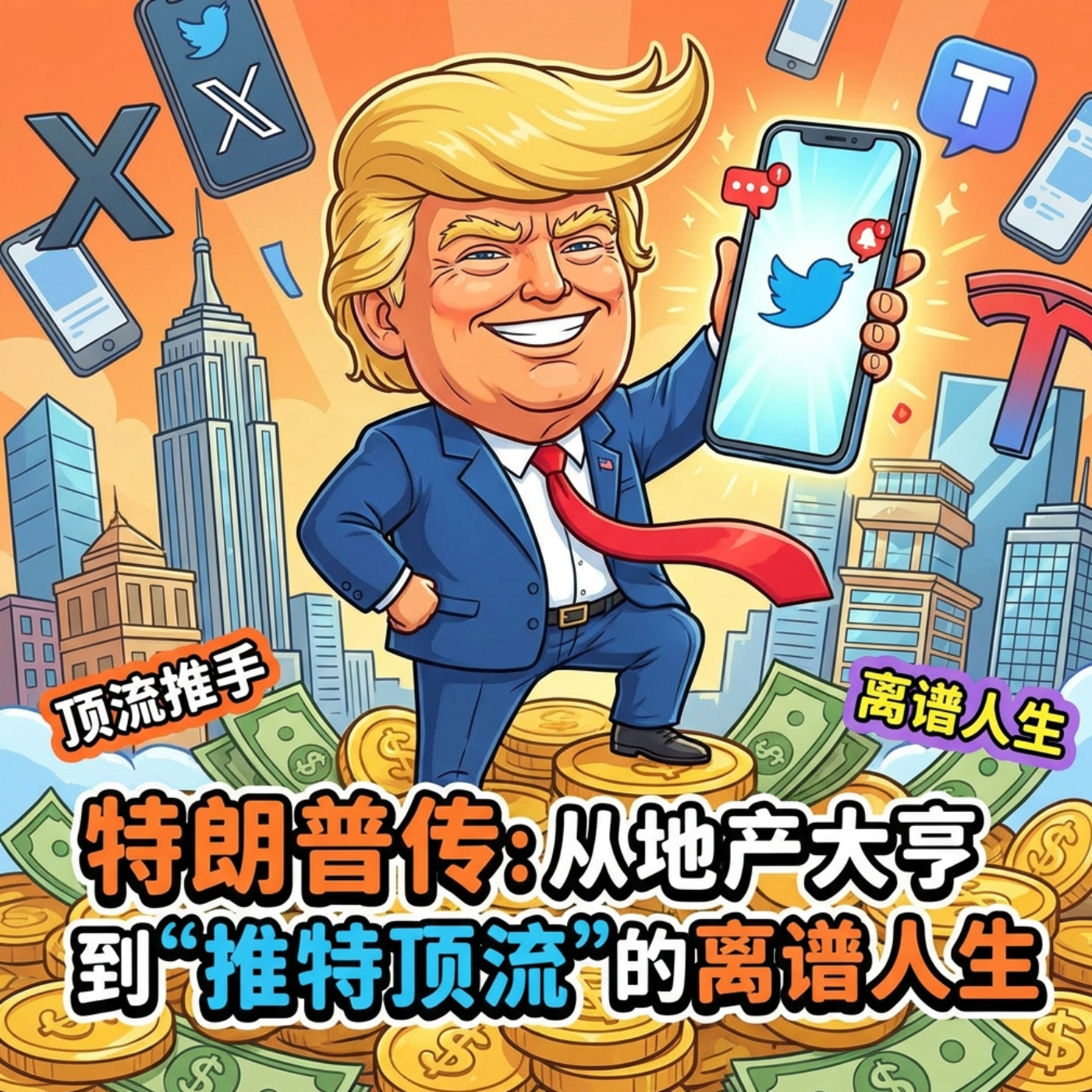 特朗普传：从地产大亨到“推特顶流”的人生