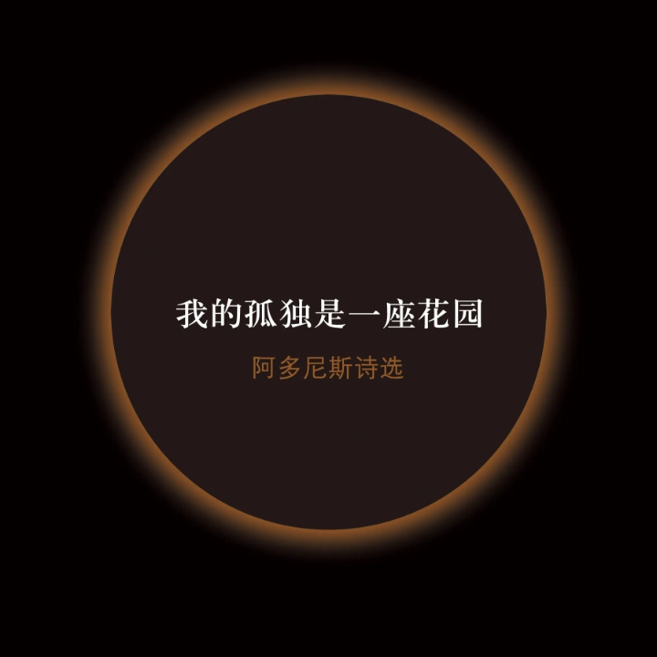 我的孤独是一座花园