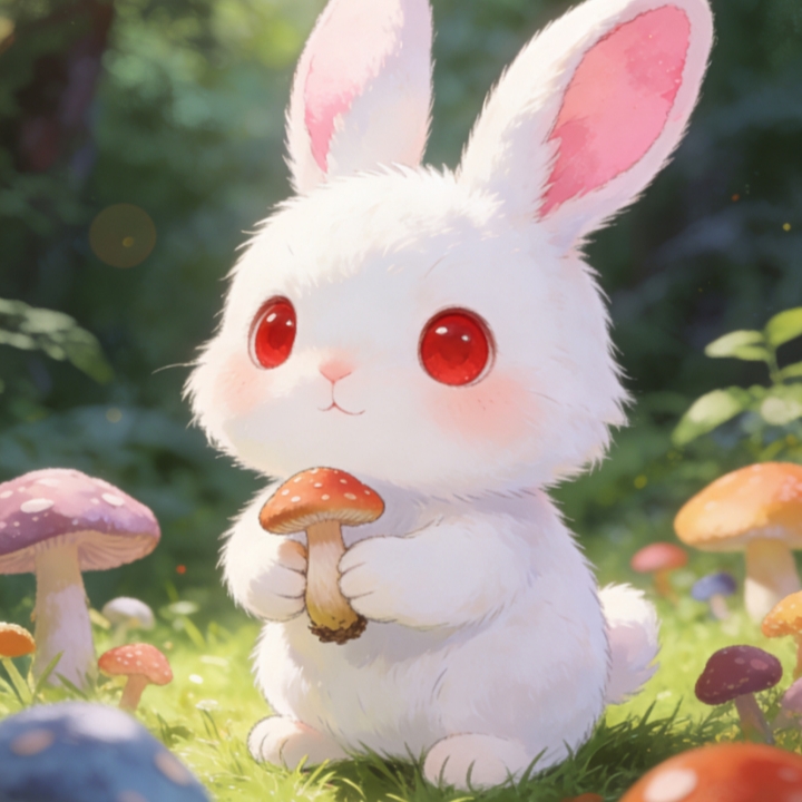 小兔采蘑菇