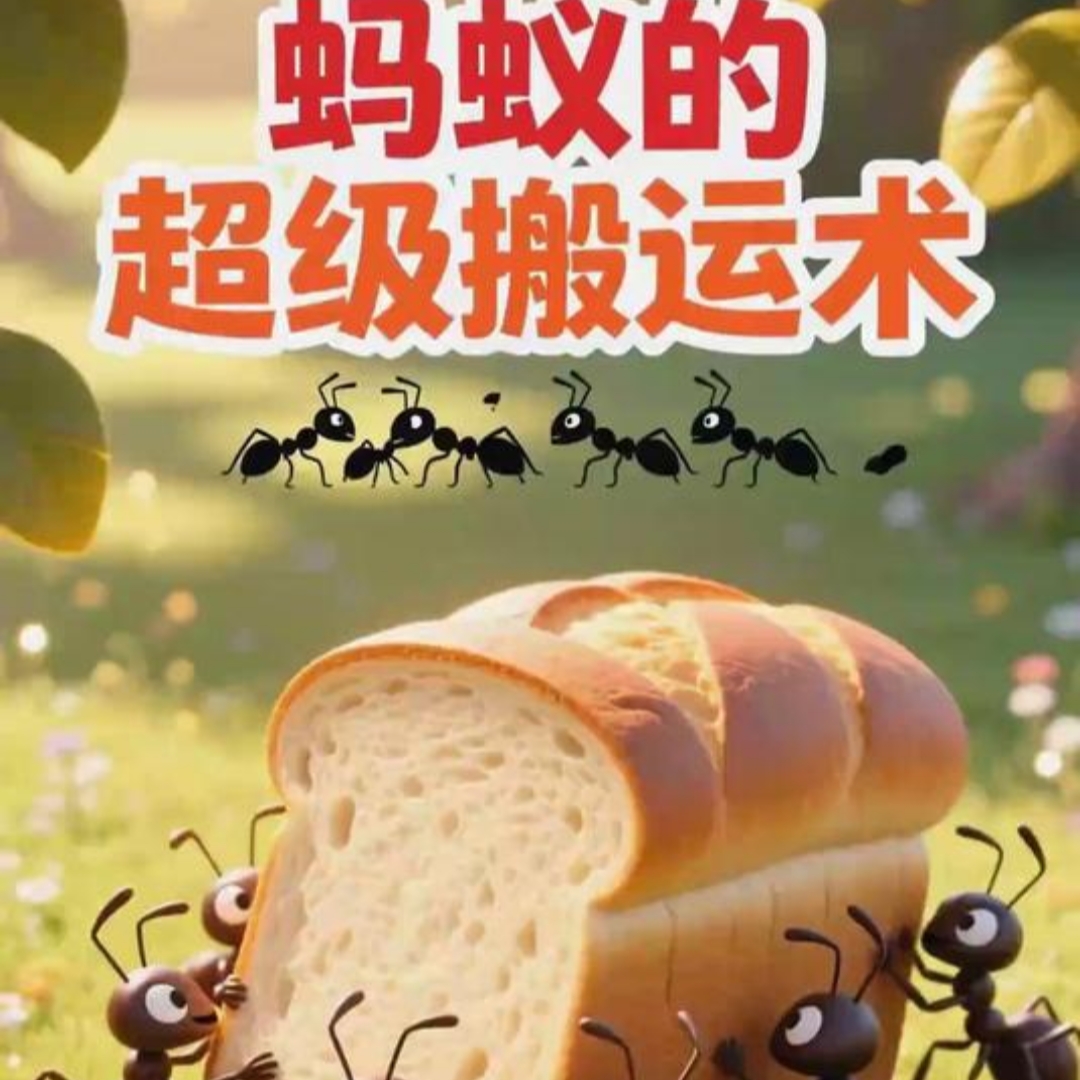 小蚂蚁搬面包